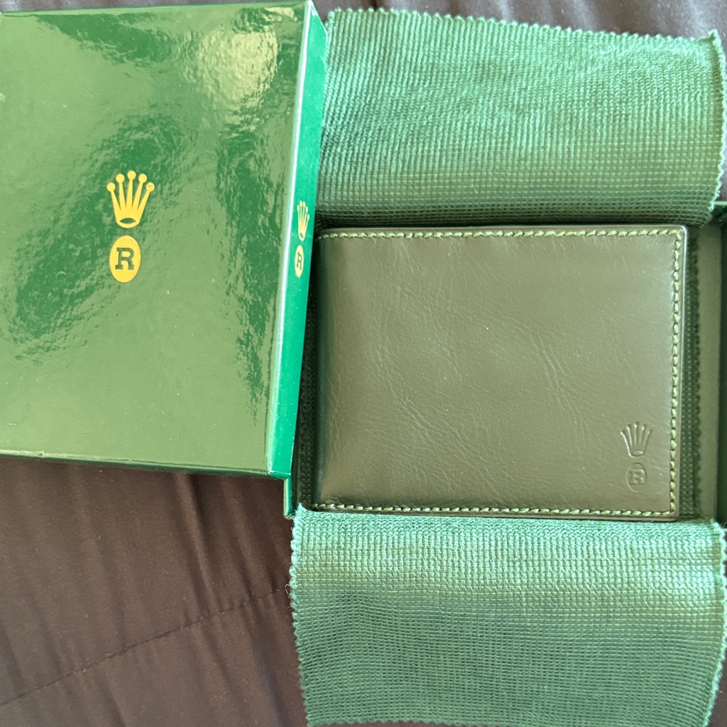 Mens Green Rolex Wallet